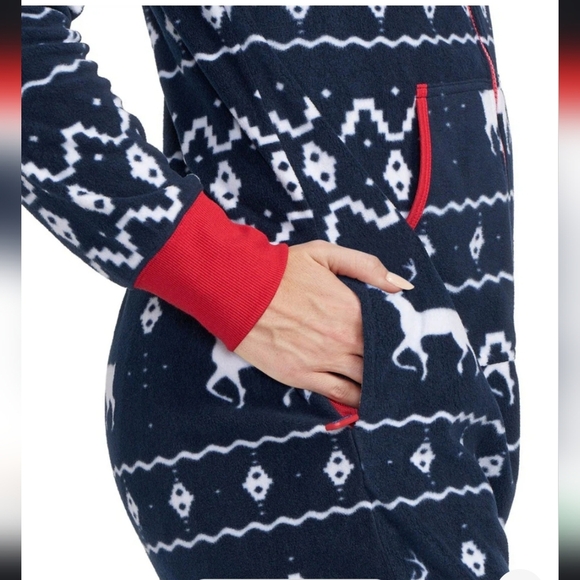 NWT!! Tipsy Elves, Women's Blue Reindeer Jumpsuit, NEW! - $89.95 - Picture 4 of 16